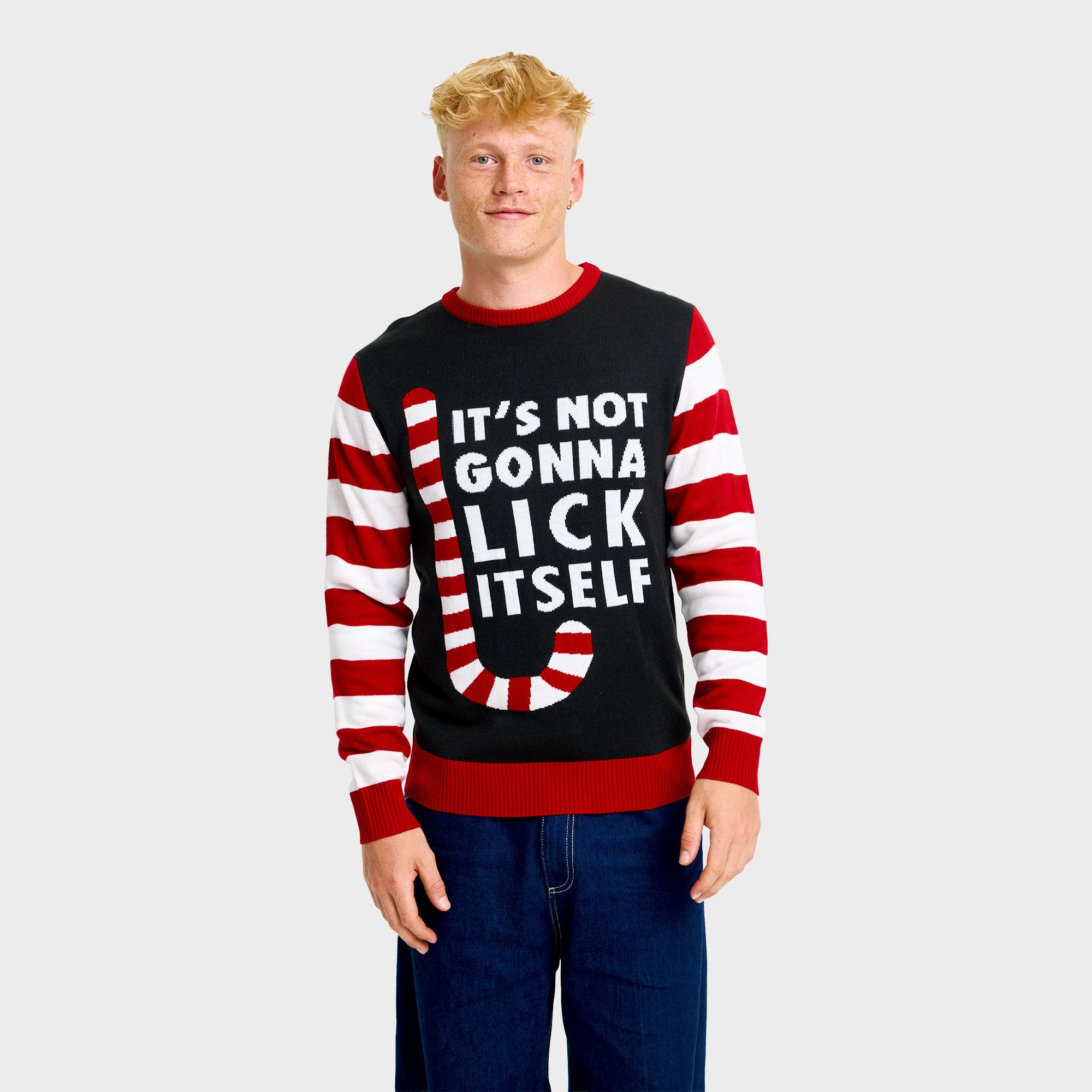 Candy cane julesweater - Herre